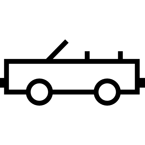 Convertible car automobile sportive cars icon