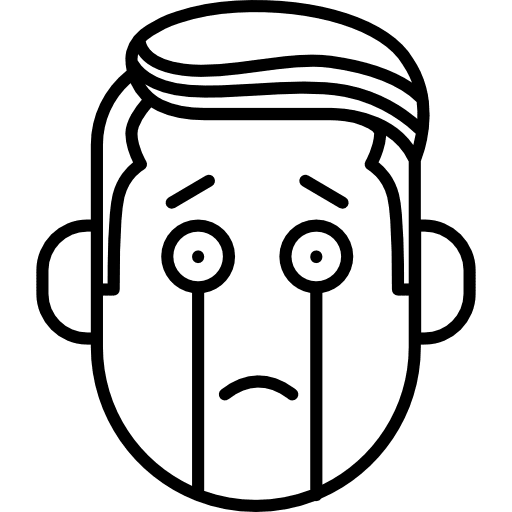 Boy face weep gestures tear tears icon