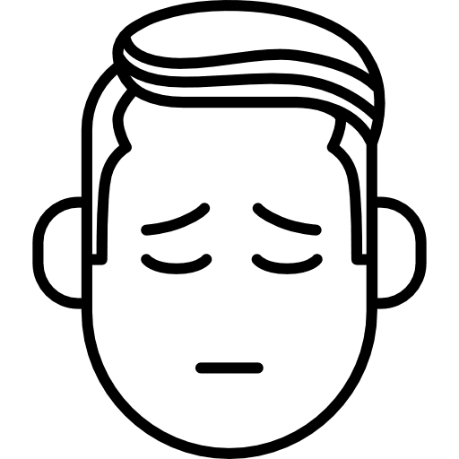 Humility face poor ashame embarrassed icon