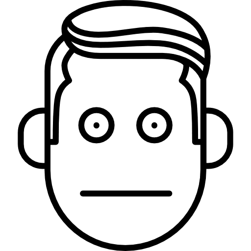 Boy with shock face wonder astonishment gestures icon