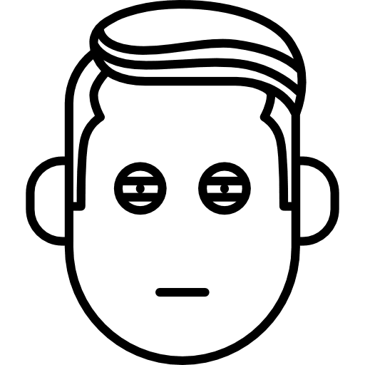 Boy with suspicious face suspicions doubting jealousy icon