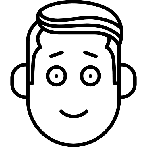 Boy smiling smiles happiness gestures icon