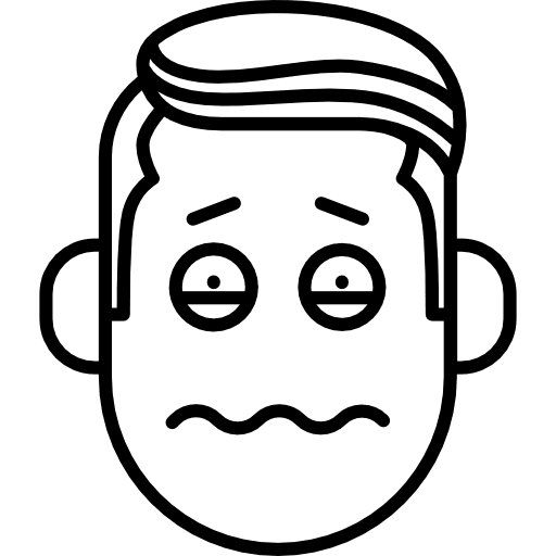Boy with sadness face weep gestures sorrow icon