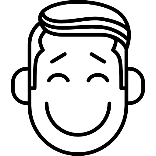 Very happy boy face happiness faces smile icon