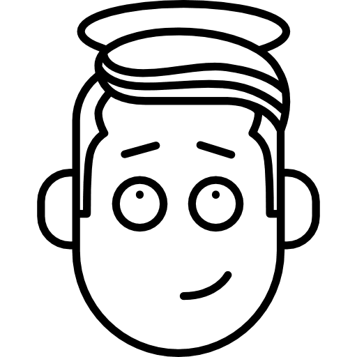 Angel face religion divine good icon