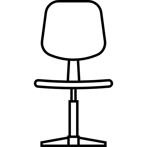 Chair home furniture office icon