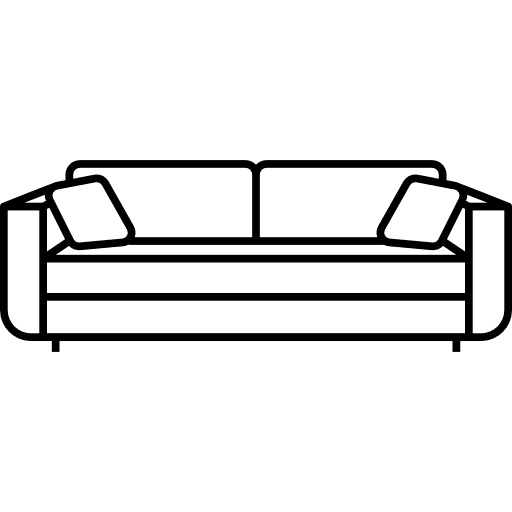 Sofa seat home livingroom icon