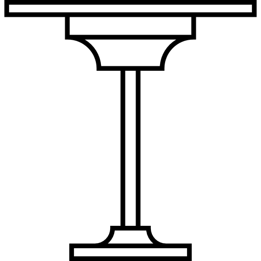 Table desk office home icon