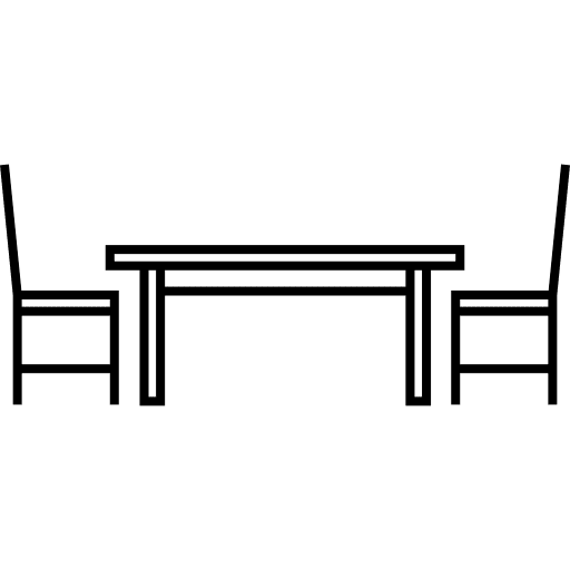 Dinner table furniture home table icon