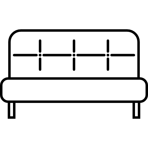 Sofa livingroom relax couch icon