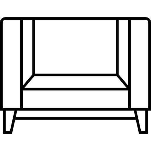 Armchair seat relax livingroom icon