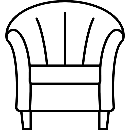 Armchair seat relax sofa icon