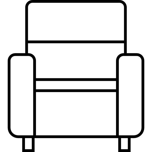 Armchair sofa relax livingroom icon