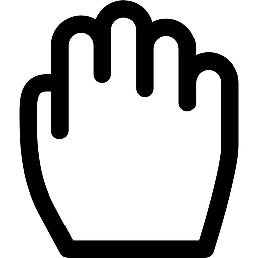 Drag fist vintage gestures icon