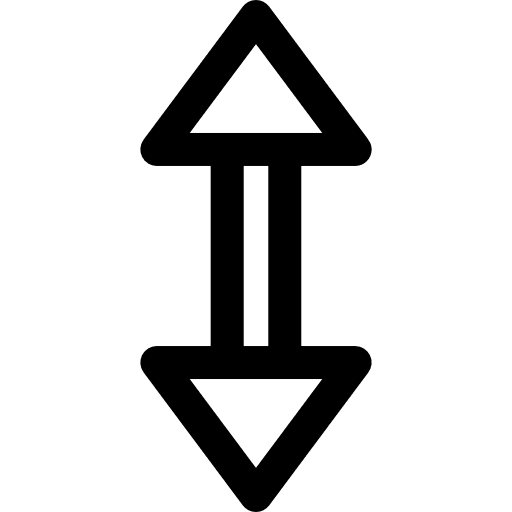 Scroll up arrow directional arrows icon