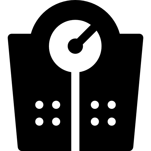 Scales weighing weight tool icon