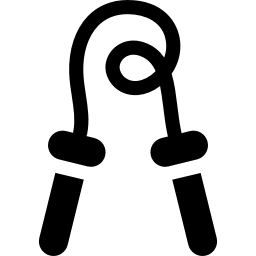 Skip rope skipping game exercise icon