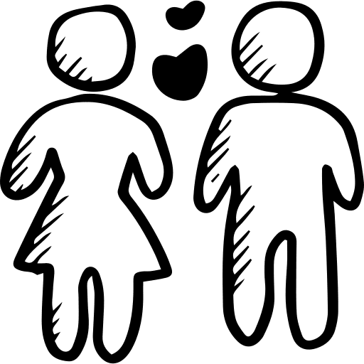 Heterosexual people lovely romantic icon