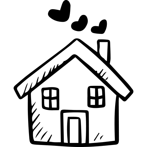 House romantic home buildings icon