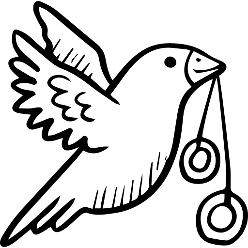 Pigeon wings bird animals icon