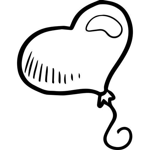 Balloon balloon balloons heart shaped icon