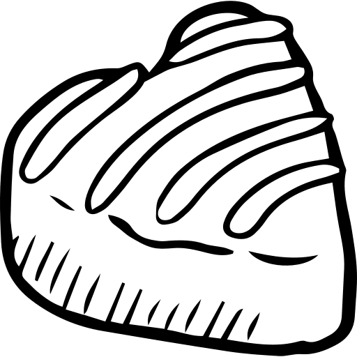 Chocolate valentines day food heart icon