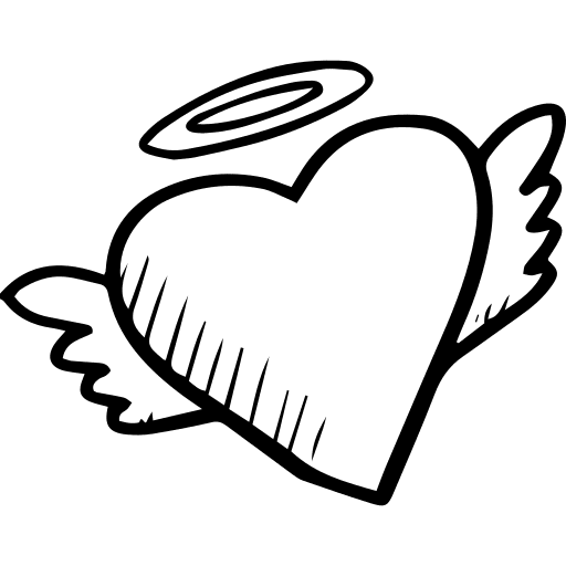 Heart wings romanticism heart wings other icon