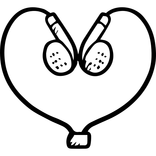 Earphones headphones sound earphones icon