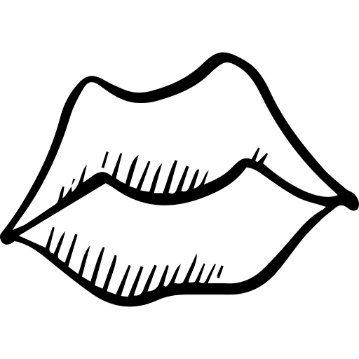 Kiss body part romantic love icon