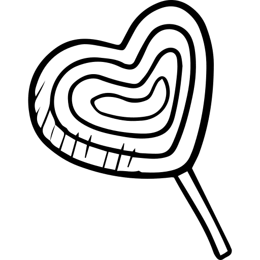 Lollipop sweet food sugar icon