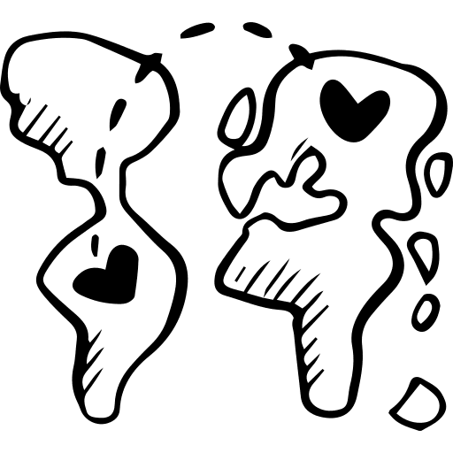 Long distance love long distance maps and flags icon