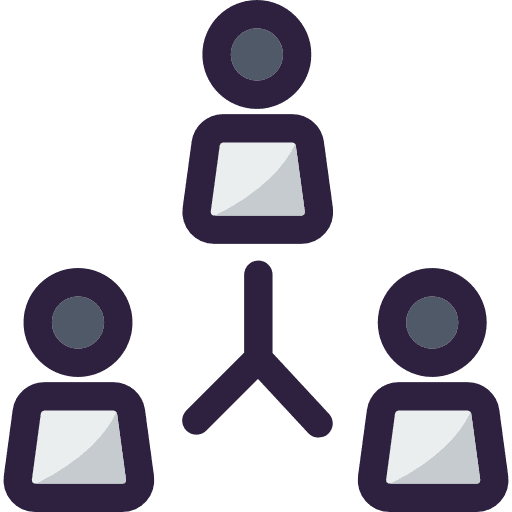 Group working team collaboration icon