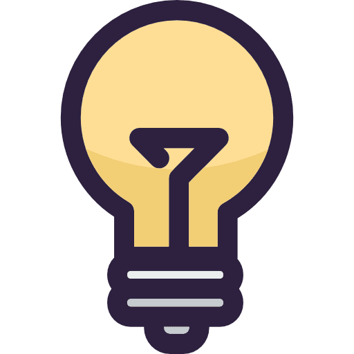 Light bulb technology light bulb idea icon