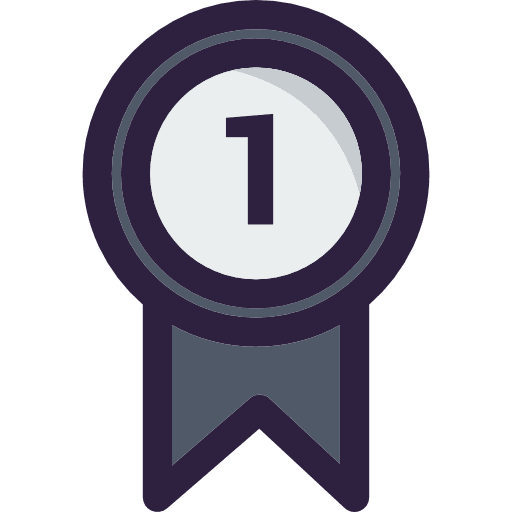 Medal sports and competition certification award icon