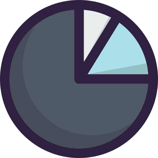 Pie chart pie chart business and finance marketing icon