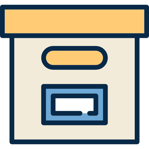Box data storage box storage box icon