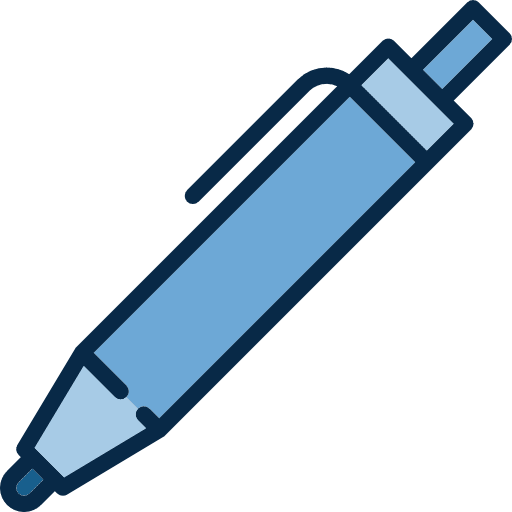 Pen education tools and utensils pencil icon