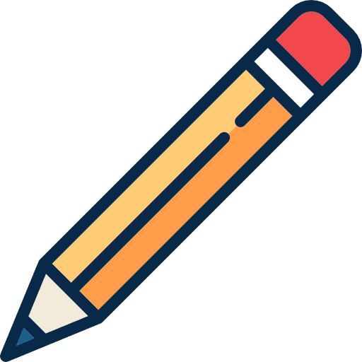 Pencil tools and utensils pencil writing icon