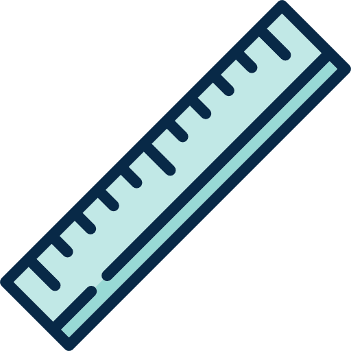 Ruler graphic tool triangle measuring icon