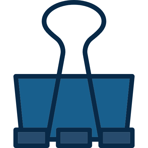 Clip tools and utensils clip office material icon