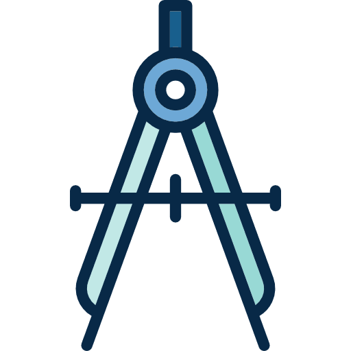 Compass education tools and utensils edit tools icon