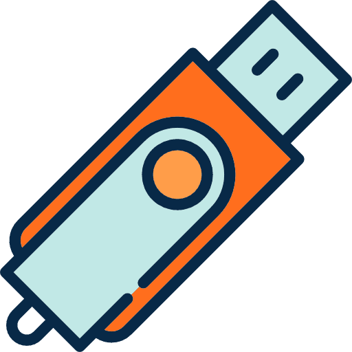 Pendrive technology edit tools file storage icon