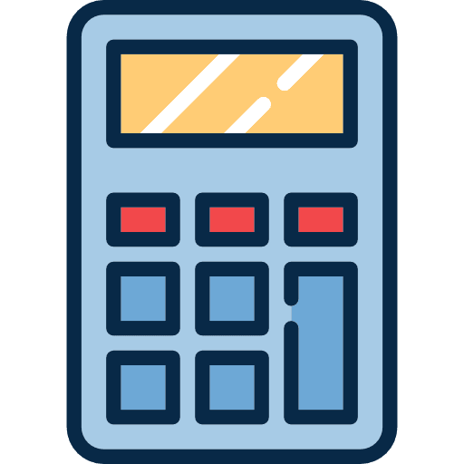 Calculator technology calculator business and finance icon