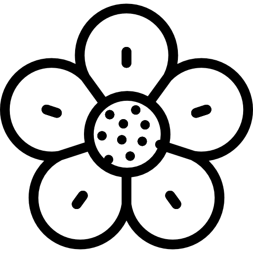 Flower blossom botanical nature icon