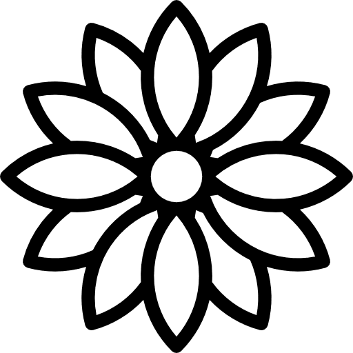 Flower flower nature petals icon