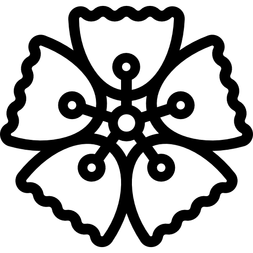 Flower petals flower botanical icon