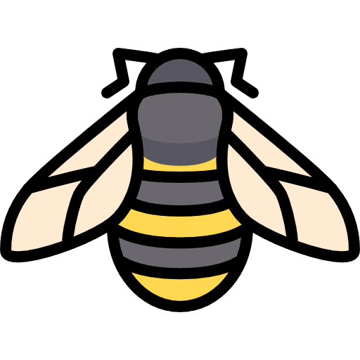 Bee insect wildlife wild icon