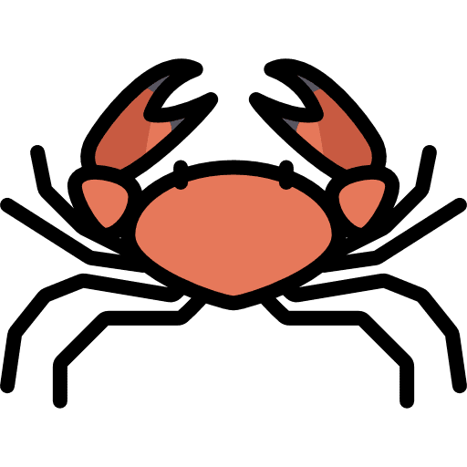 Crab beach aquatic crab icon