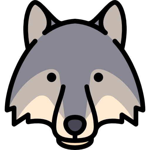 Wolf wolf wild animal icon
