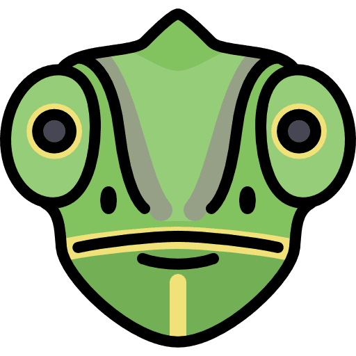 Chameleon wild reptile animal icon
